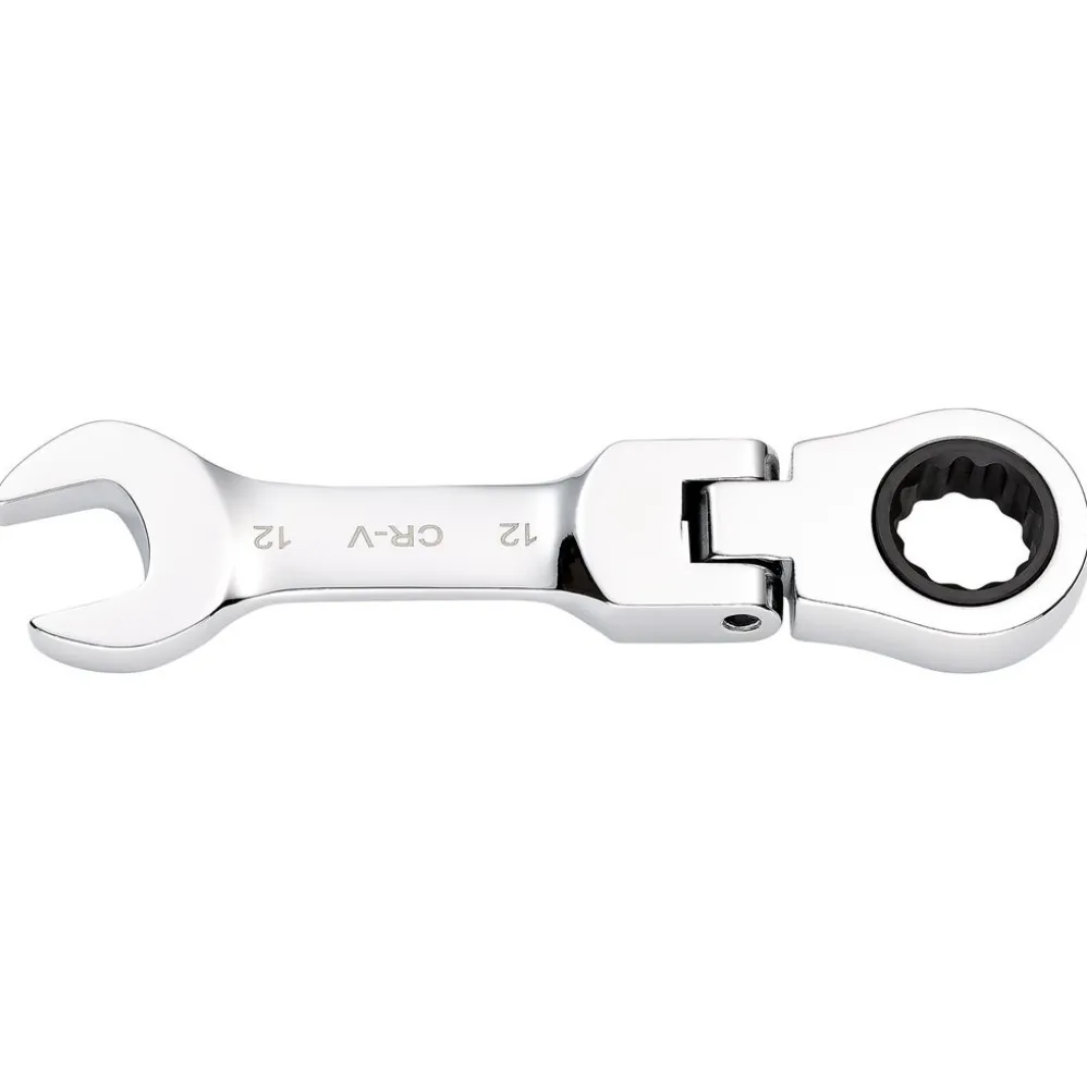 Draper HI-TORQ® Metric Stubby Flexible Head Ratchet Combination Spanner, 12mm
