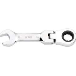 Draper HI-TORQ® Metric Stubby Flexible Head Ratchet Combination Spanner, 11mm