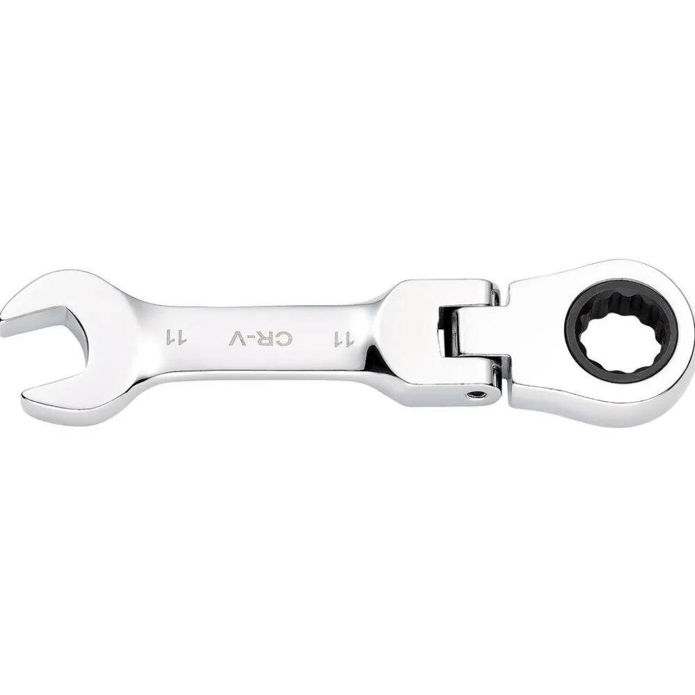 Draper HI-TORQ® Metric Stubby Flexible Head Ratchet Combination Spanner, 11mm