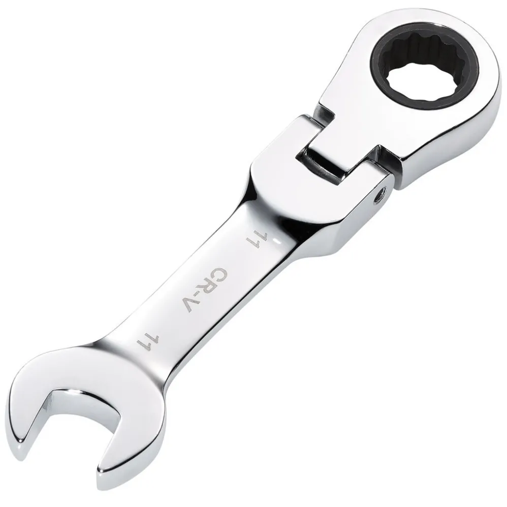 Draper HI-TORQ® Metric Stubby Flexible Head Ratchet Combination Spanner, 11mm