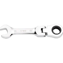 Draper HI-TORQ® Metric Stubby Flexible Head Ratchet Combination Spanner, 10mm