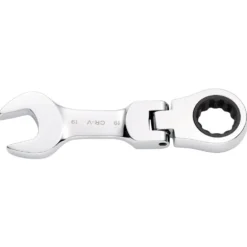 Draper HI-TORQ® Metric Stubby Flexible Head Ratchet Combination Spanner, 19mm