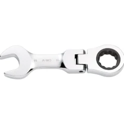 Draper HI-TORQ® Metric Stubby Flexible Head Ratchet Combination Spanner, 18mm