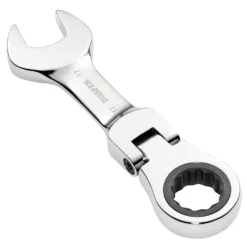 Draper HI-TORQ® Metric Stubby Flexible Head Ratchet Combination Spanner, 17mm
