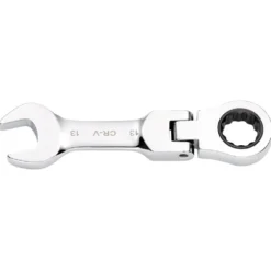 Draper HI-TORQ® Metric Stubby Flexible Head Ratchet Combination Spanner, 13mm