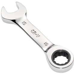Draper HI-TORQ® Metric Stubby Ratchet Combination Spanner, 15mm