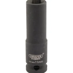 Draper HI-TORQ® 6 Point Deep Impact Socket, 3/8" Sq. Dr., 11mm