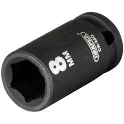 Draper HI-TORQ® 6 Point Impact Socket, 1/4" Sq. Dr., 8mm
