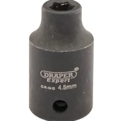 Draper HI-TORQ® 6 Point Impact Socket, 1/4" Sq. Dr., 4.5mm