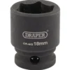 Draper HI-TORQ® 6 Point Impact Socket, 3/8" Sq. Dr., 18mm