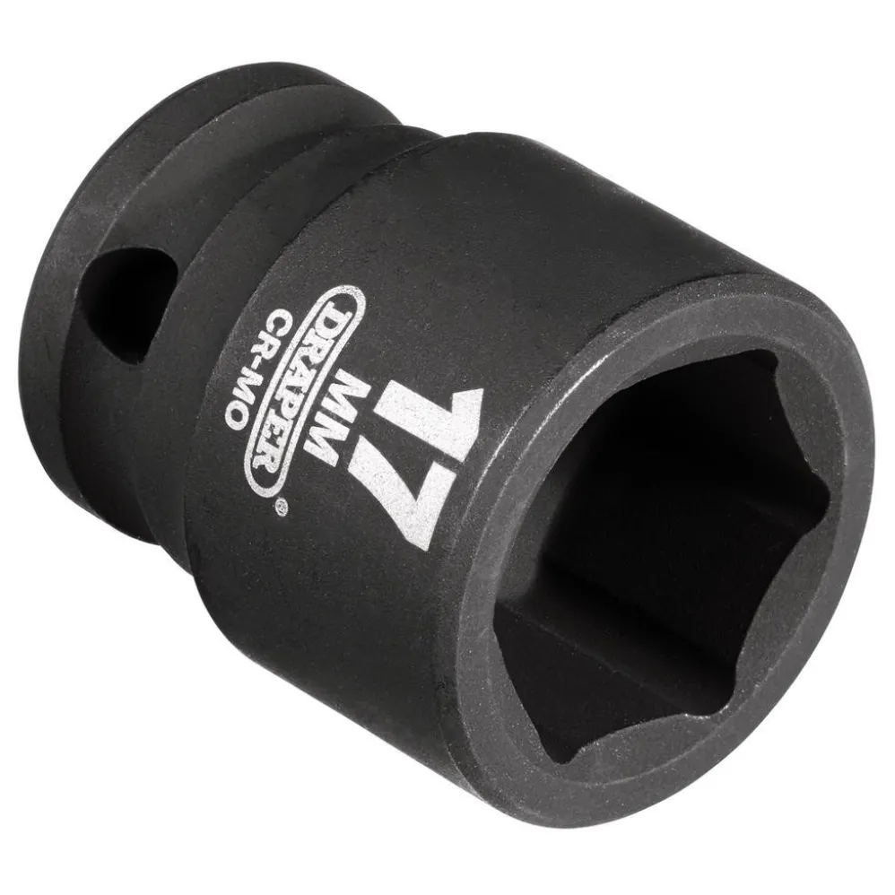 Draper HI-TORQ® 6 Point Impact Socket, 3/8" Sq. Dr., 17mm