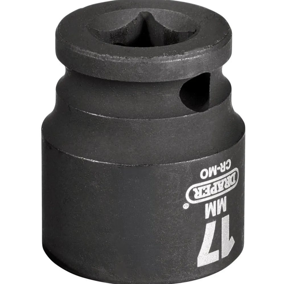 Draper HI-TORQ® 6 Point Impact Socket, 3/8" Sq. Dr., 17mm