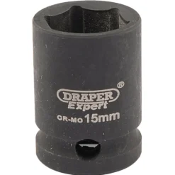 Draper HI-TORQ® 6 Point Impact Socket, 3/8" Sq. Dr., 15mm