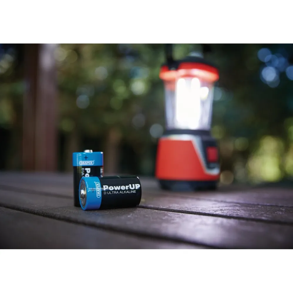 Draper PowerUP Ultra Alkaline D Batteries (Pack of 4)