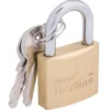Draper Redline® Brass Cylinder Padlock, 30mm