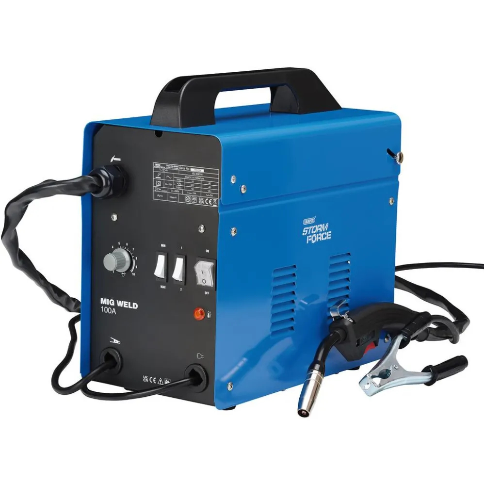 Draper Storm Force® Gasless MIG Welder, 100A