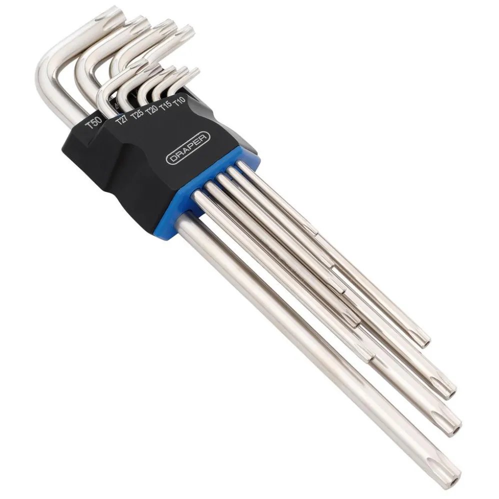 Draper TX-STAR® Extra Long Arm Security Key Set (9 Piece)