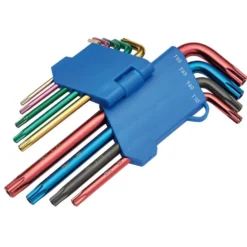 Draper TX-STAR® Security Coloured Hex. Key Set (9 Piece)