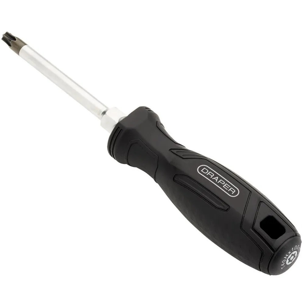 Draper TX-STAR® Tamperproof Hard Grip Screwdriver, T40H x 100mm