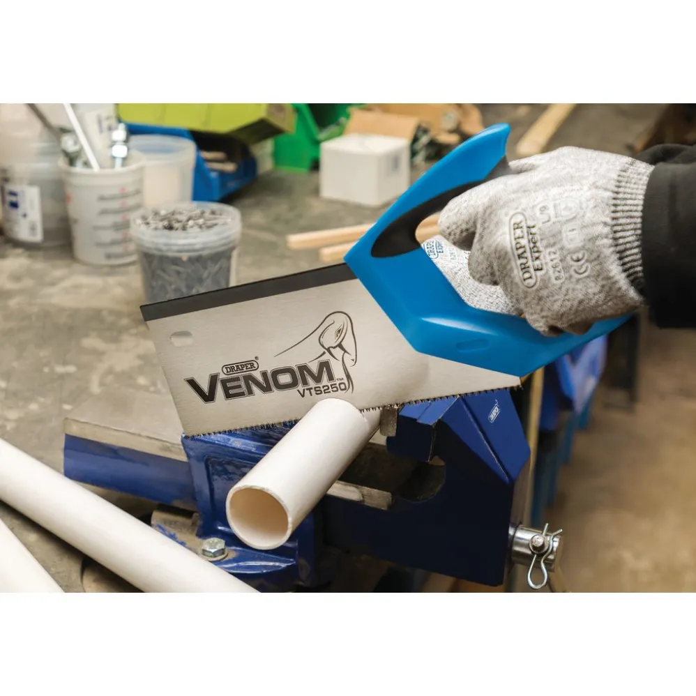 Draper Venom® Double Ground Tenon Saw, 250mm, 11tpi/12ppi