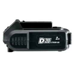 D20 20V Leaf Blower, 1 x 2.0Ah Battery, 1 x Charger