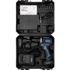 DXPULSE 12V Brushless Combi Drill Kit, 2 x 4.0Ah Batteries, 1 x Fast Charger