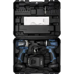 DXPULSE 12V Brushless Combi Drill & Impact Driver Kit, 1/4