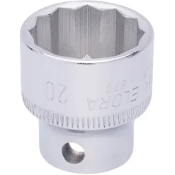 Elora Bi-Hexagon Socket, 3/8" Sq. Dr., 20mm
