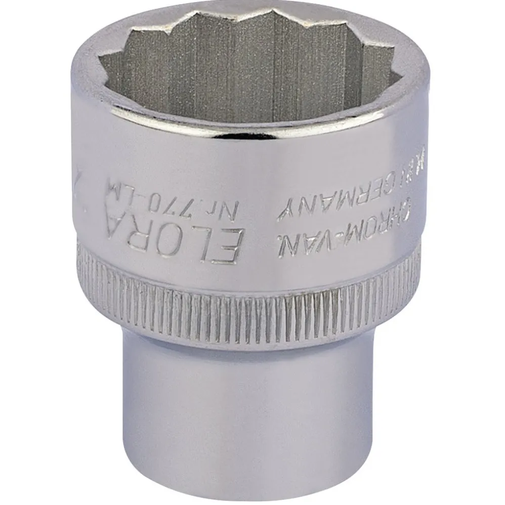 Elora Bi-Hexagon Socket, 1/2" Sq. Dr., 27mm