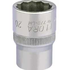 Elora Bi-Hexagon Socket, 1/2" Sq. Dr., 20mm