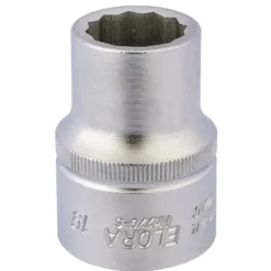 Elora Bi-Hexagon Socket, 3/4" Sq. Dr., 19mm