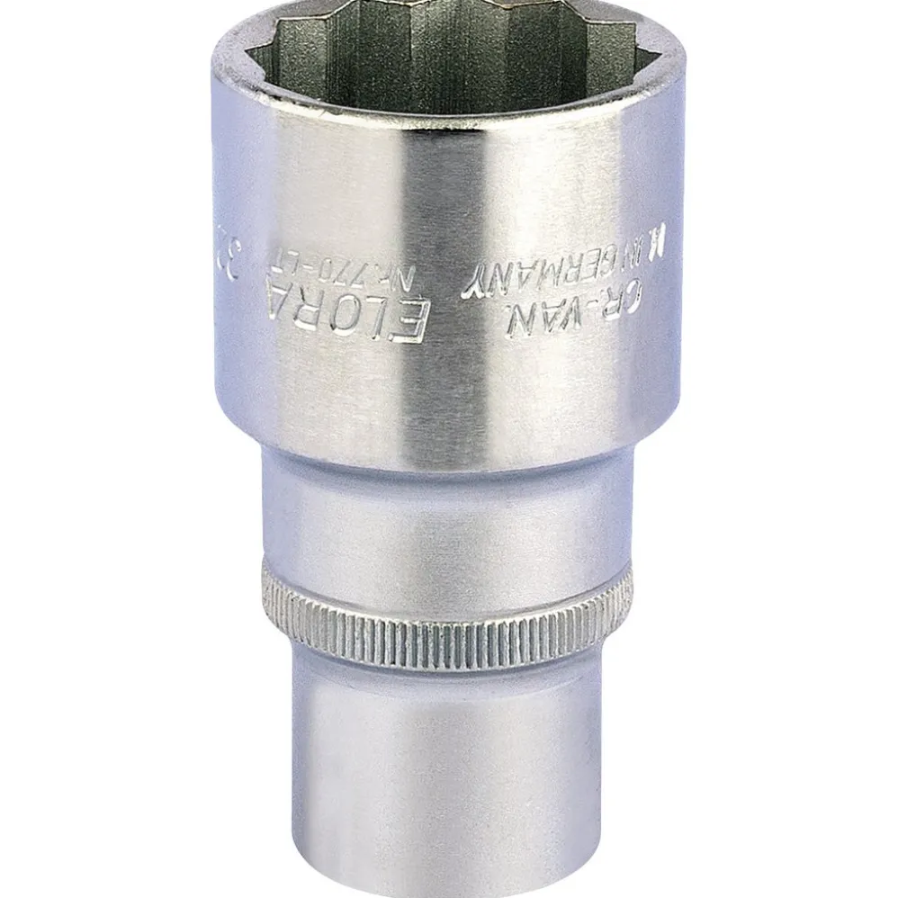 Elora Deep Bi-Hexagon Socket, 1/2" Sq. Dr., 32mm