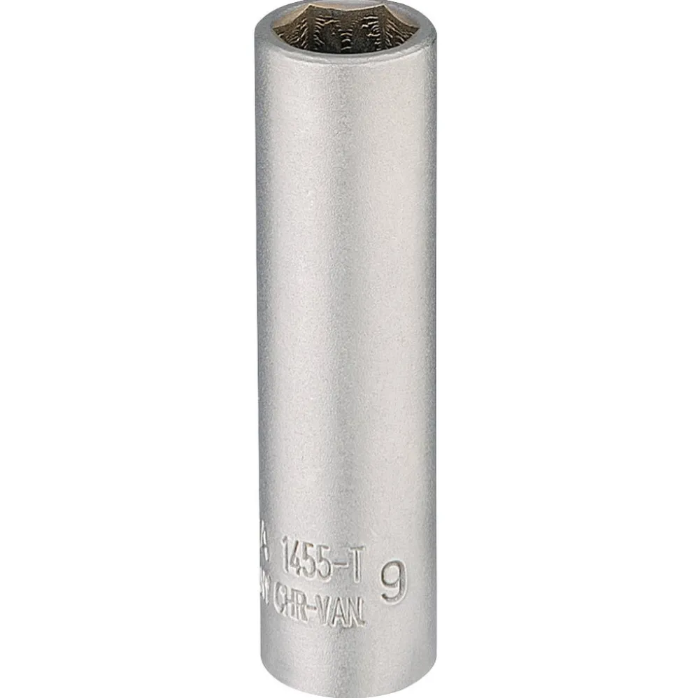 Elora Deep Socket, 1/4" Sq. Dr., 9mm