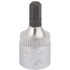 Elora Hexagon Screwdriver Socket, 1/4" Sq. Dr., 4mm