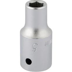 Elora Hexagon Socket, 1/4" Sq. Dr., 5mm