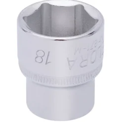 Elora Hexagon Socket, 3/8" Sq. Dr., 18mm