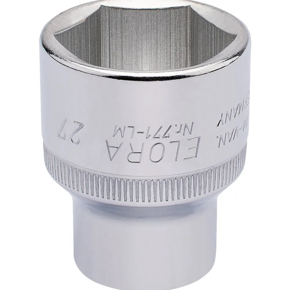 Elora Hexagon Socket, 1/2" Sq. Dr., 27mm