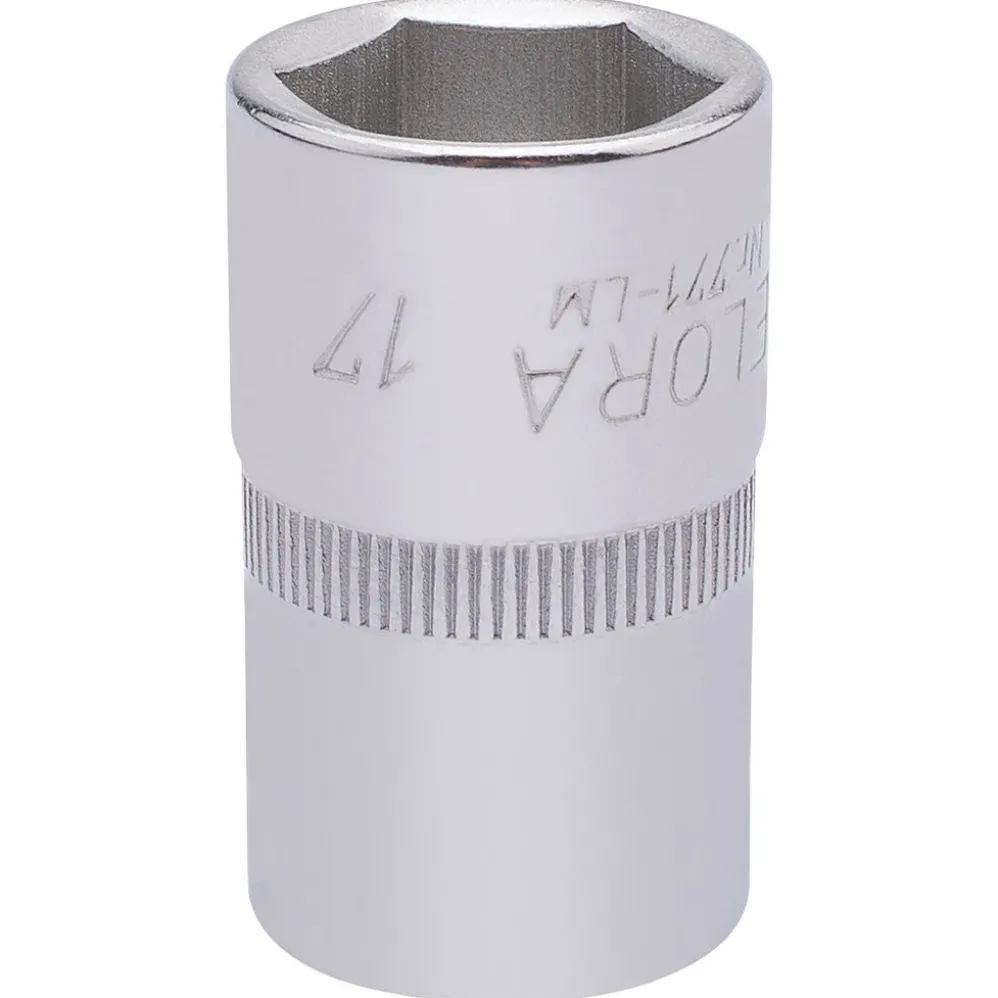 Elora Hexagon Socket, 1/2" Sq. Dr., 17mm