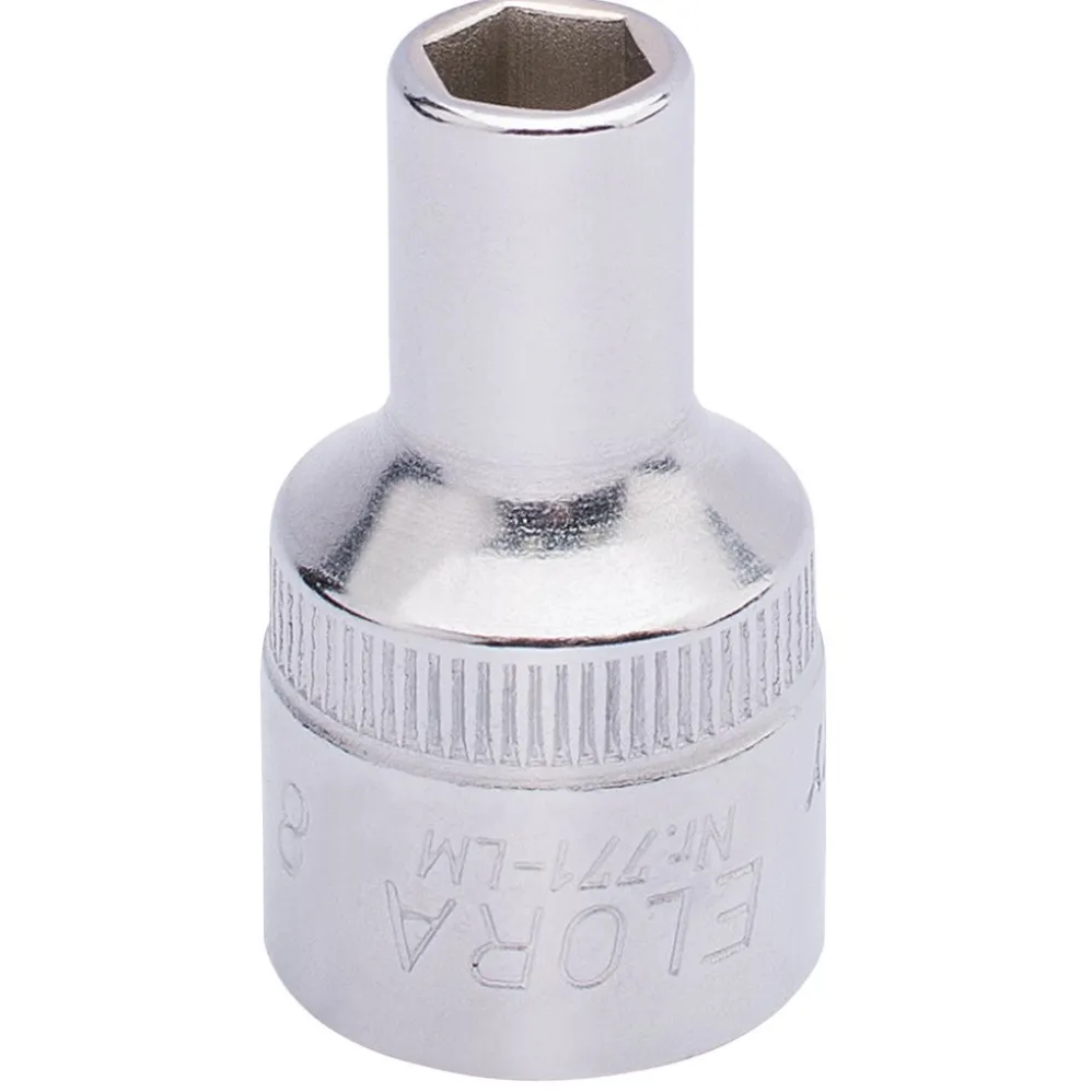 Elora Hexagon Socket, 1/2" Sq. Dr., 8mm