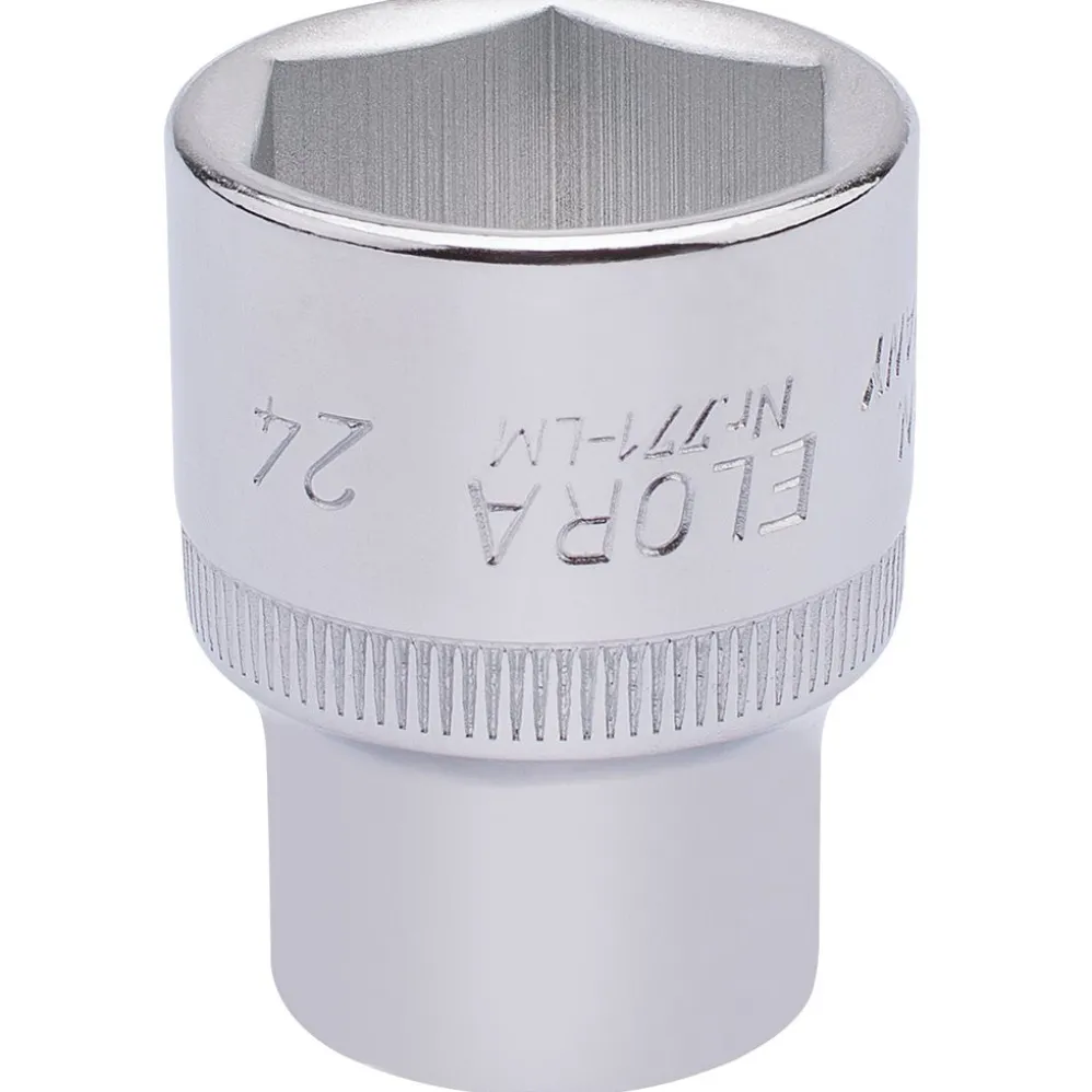 Elora Hexagon Socket, 1/2" Sq. Dr., 24mm