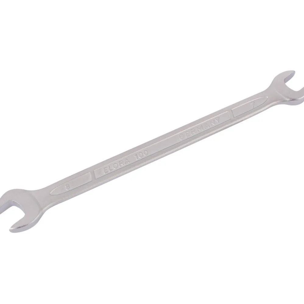 Elora Long Metric Double Open End Spanner, 7 x 8mm