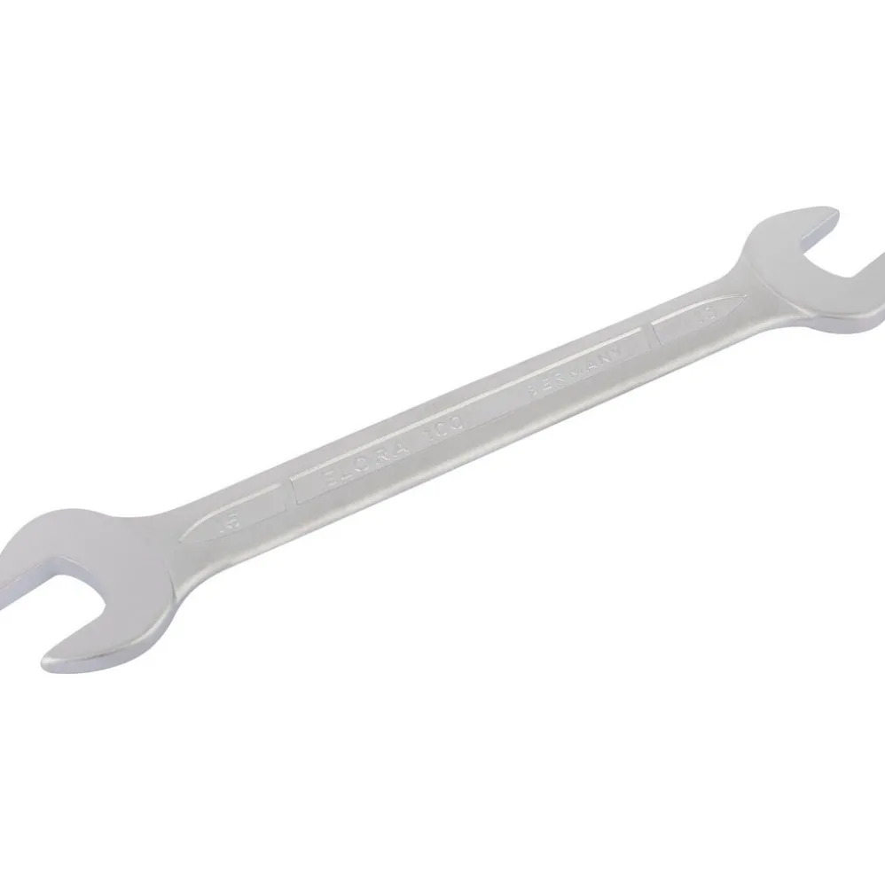 Elora Long Metric Double Open End Spanner, 13 x 15mm