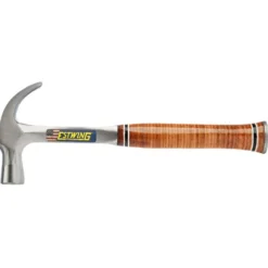 Estwing E24C Curved Claw English Pattern Hammer with Leather Grip, 24oz/672g