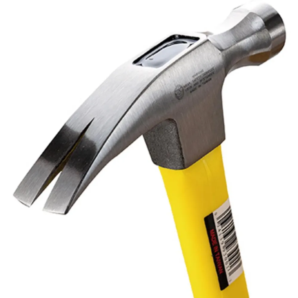Estwing EMRF16S Sure Strike Straight Claw Hammer with Fibreglass Handle, 16oz/453g