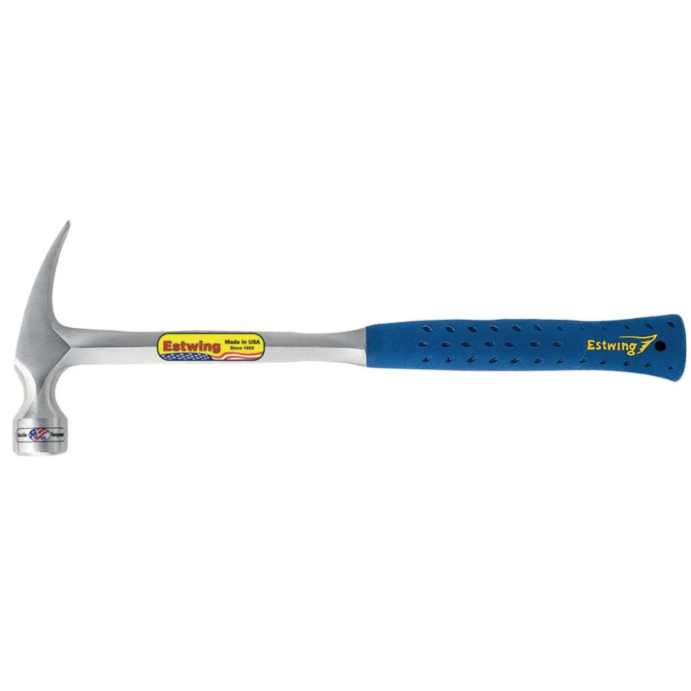 Estwing E3/24SM Milled Face Straight Framing Hammer, 24oz/672g, 16"