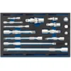 Extension Bar, Universal Joints and Socket Convertor Set 1/4 Drawer EVA Insert Tray (16 Piece)