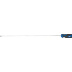 Extra Long Reach Soft Grip Plain Slot Screwdriver, 6 x 450mm