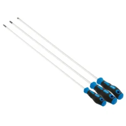 Extra Long Reach Soft Grip Screwdriver Set, 450mm (3 Piece)