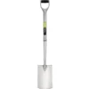 Extra Long Stainless Steel Garden Spade with Soft Grip