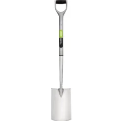 Extra Long Stainless Steel Garden Spade with Soft Grip